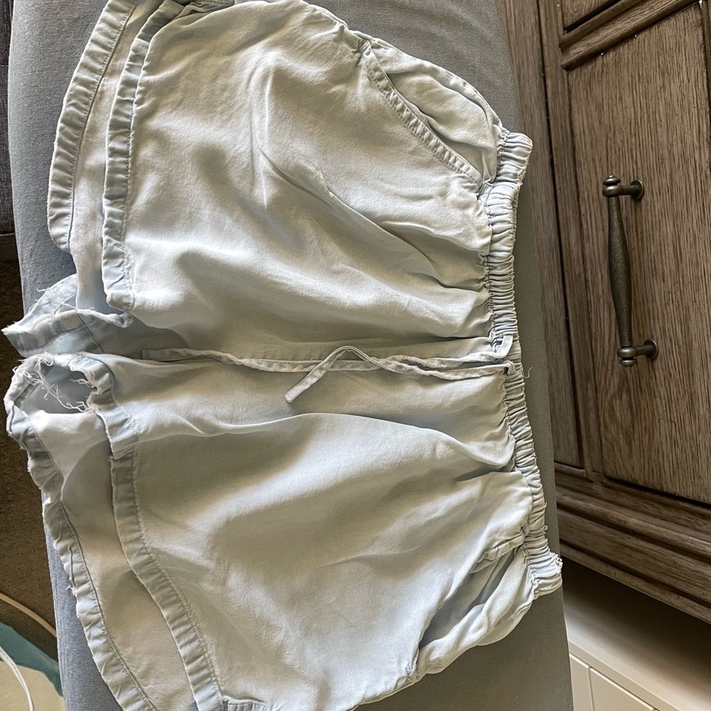 distressed denim shorts